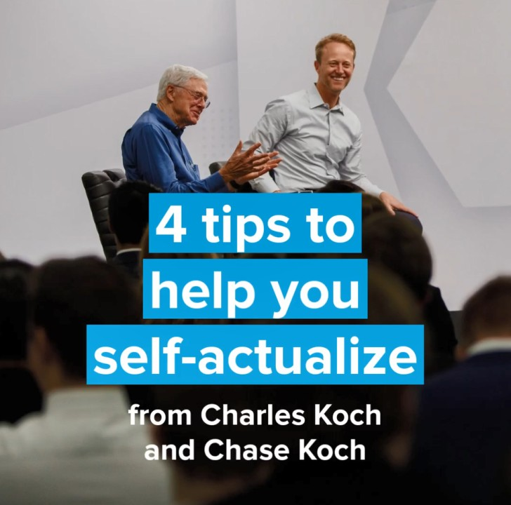 Shared image - Koch Industries on LinkedIn: 4 tips to help you self-actualize