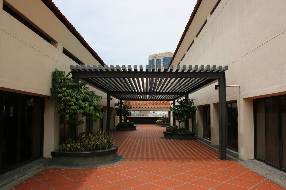 Halogen Foundation Singapore photo of: The outdoor patio that stretches along our office.