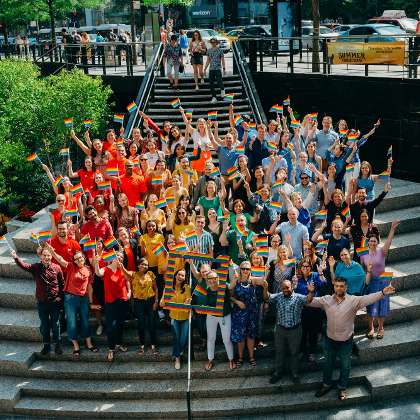 Weber Shandwick photo of: Our Chicago team celebrating Pride Month.
