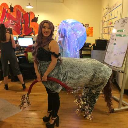  photo of: Andrea the Centaur - our Halloween Costume Contest Winner 2016