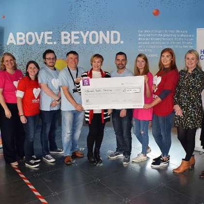 -Foto von: Our Letterkenny team hosted a successful table quiz, raffle and disco in support of the Donegal Youth Service. A total of 1,900 EUR was raised for the charity.