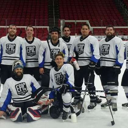  photo of: Epic Games Hockey Team at The Championship Game!